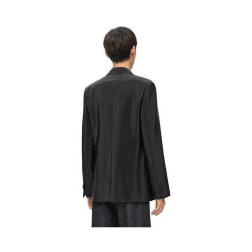 Embelisshed jacket in wool and mohair