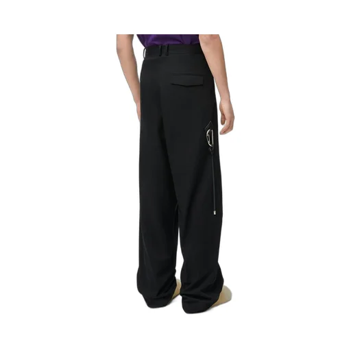 Low crotch trousers in cotton
