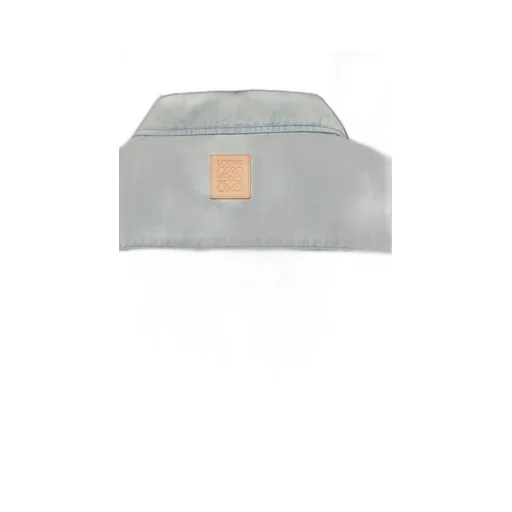 Short sleeve shirt in cotton and linen