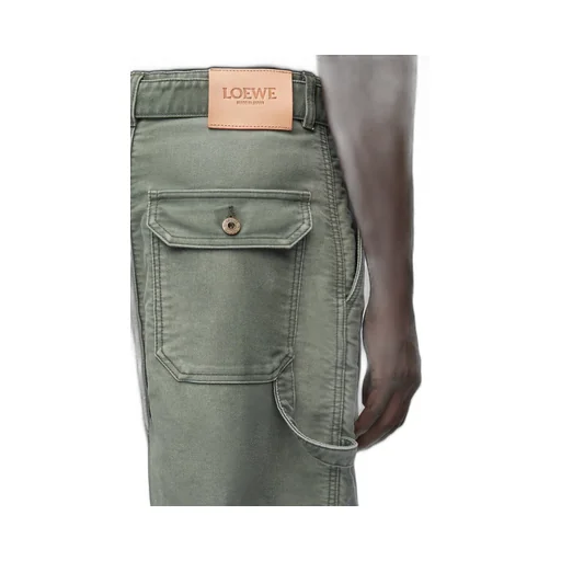Low crotch trousers in denim