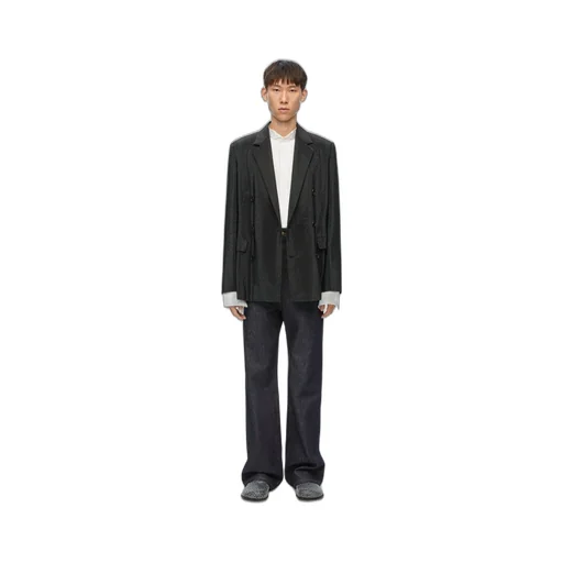 Embelisshed jacket in wool and mohair