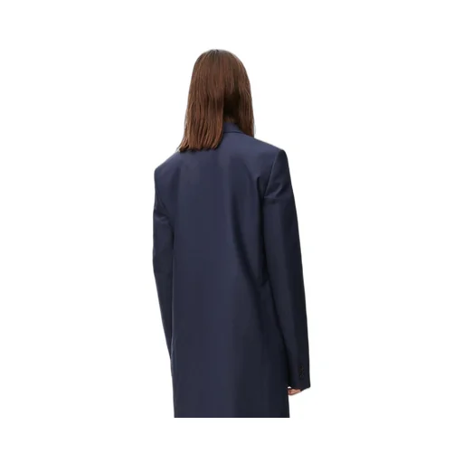 Double breasted jacket in wool and mohair
