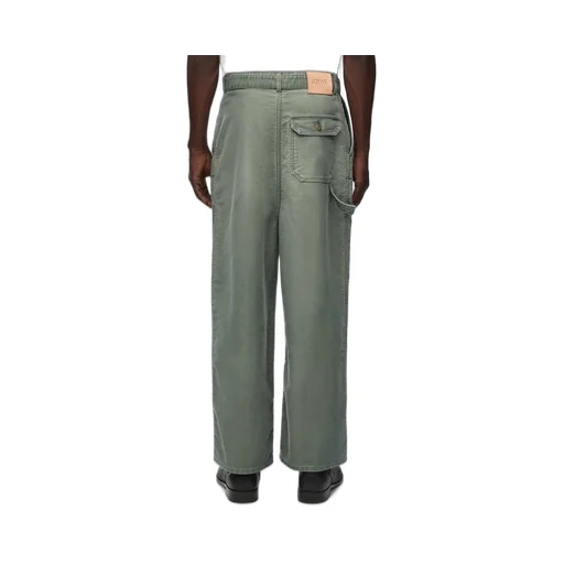 Low crotch trousers in denim