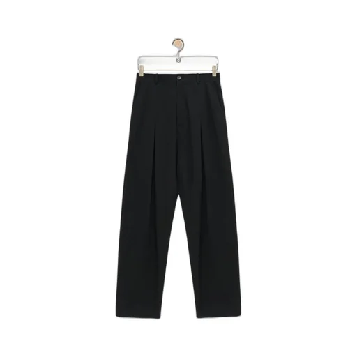 Low crotch trousers in cotton