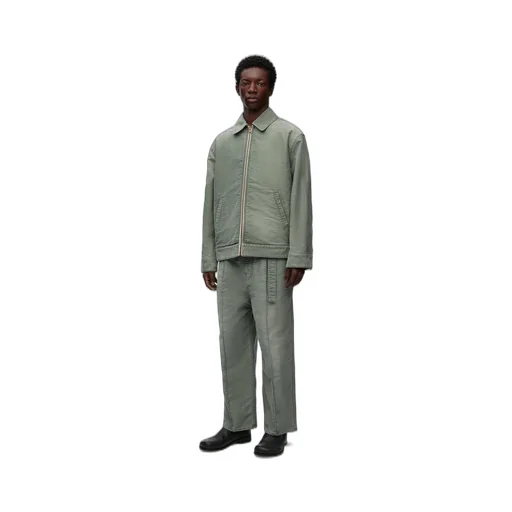 Low crotch trousers in denim
