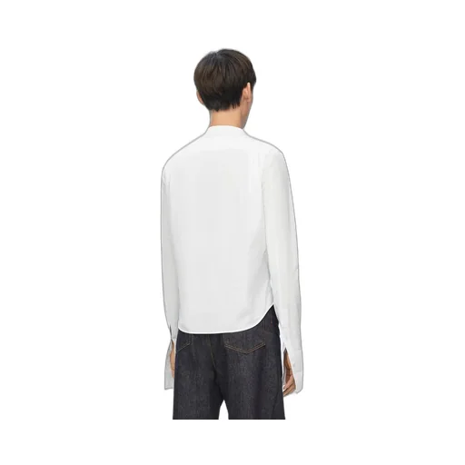 Pleated shirt in cotton