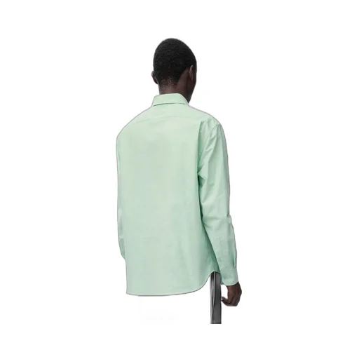 Logo Embroidered Long-Sleeved Shirt