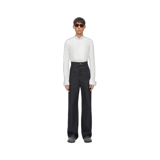 Pleated shirt in cotton