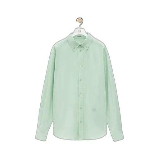 Logo Embroidered Long-Sleeved Shirt