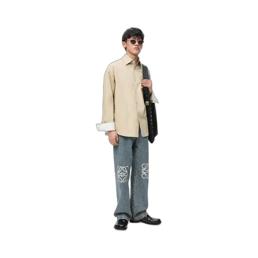 Anagram baggy jeans in denim