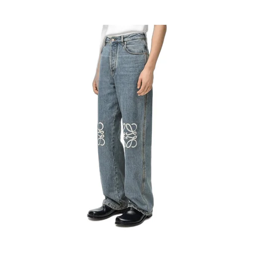 Anagram baggy jeans in denim