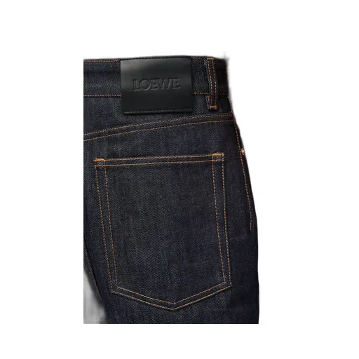 Wide leg jeans in denim