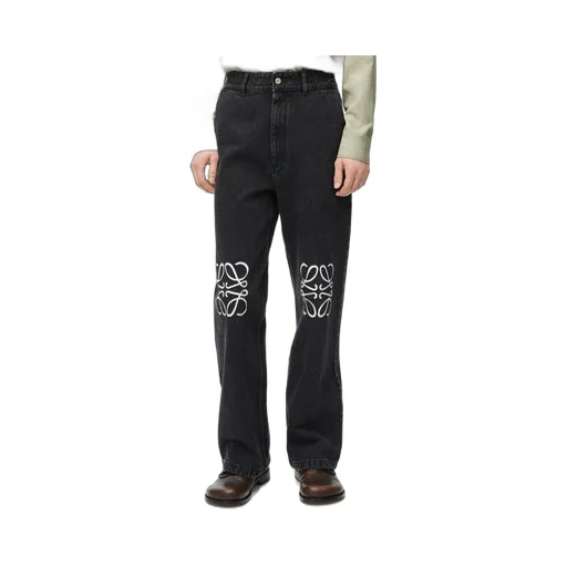 Anagram baggy jeans in denim