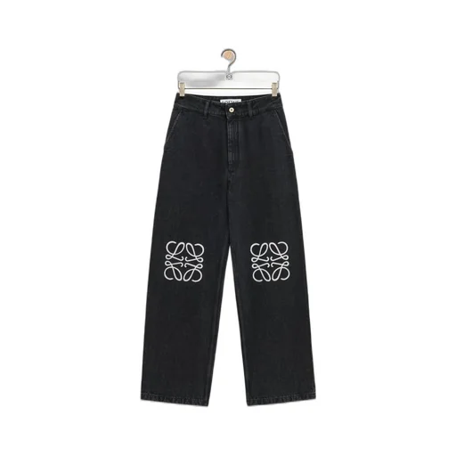 Anagram baggy jeans in denim
