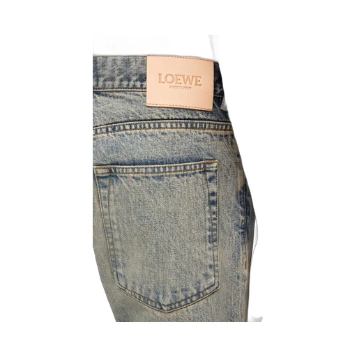 Straight leg jeans in denim