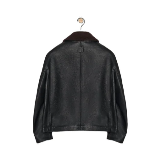 Bomber jacket in nappa lambskin