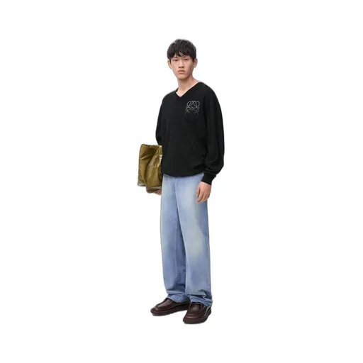 Sweater in cotton and cashmere