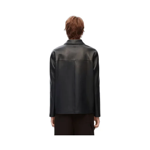 Workwear jacket in nappa lambskin
