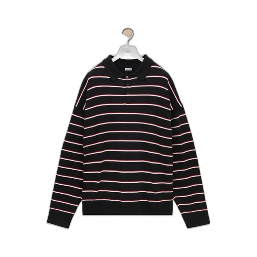 Polo sweater in cotton
