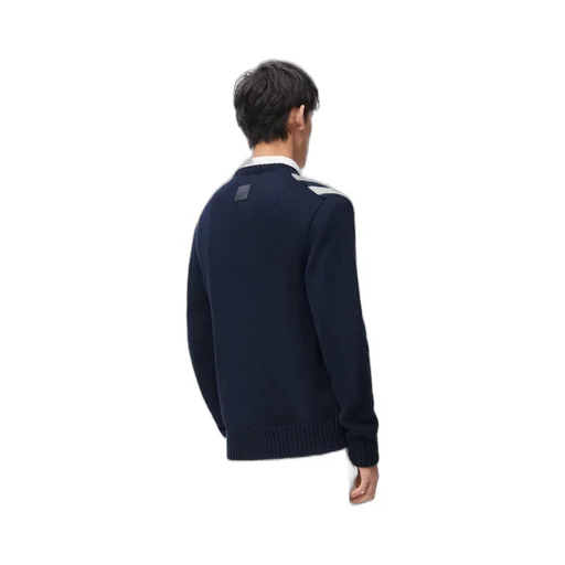 Cardigan in cotton and wool