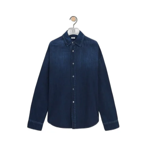 Anagram overshirt in denim