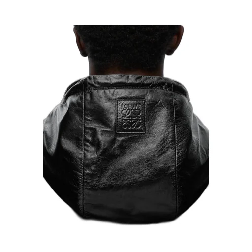 Hooded jacket in nappa lambskin