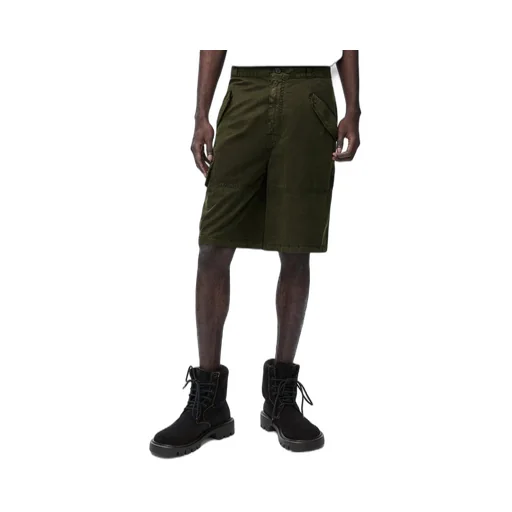 Cargo shorts in technical cotton