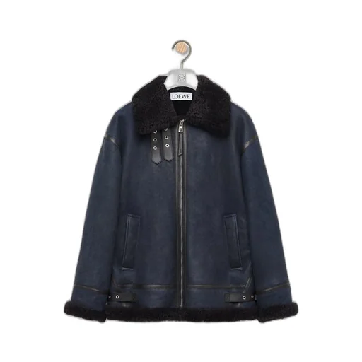 Aviator jacket in shearling