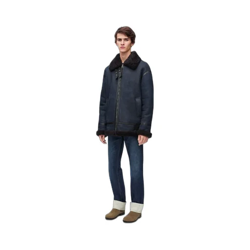 Aviator jacket in shearling