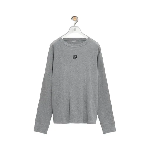 Oversized fit long sleeve T-shirt in cotton