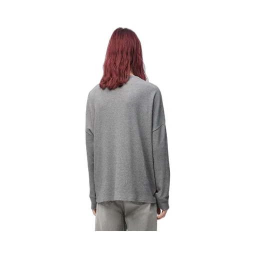 Oversized fit long sleeve T-shirt in cotton