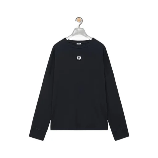 Oversized fit long sleeve T-shirt in cotton