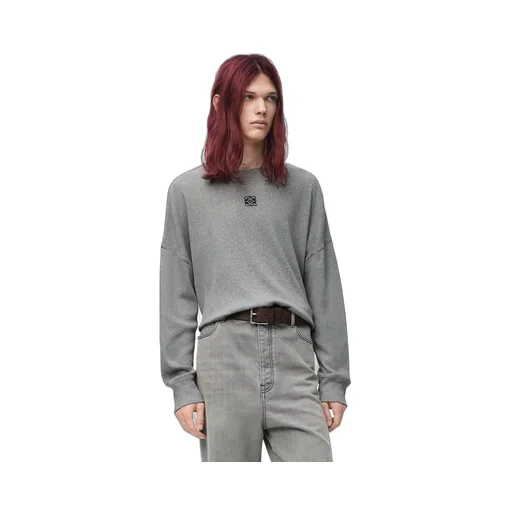 Oversized fit long sleeve T-shirt in cotton