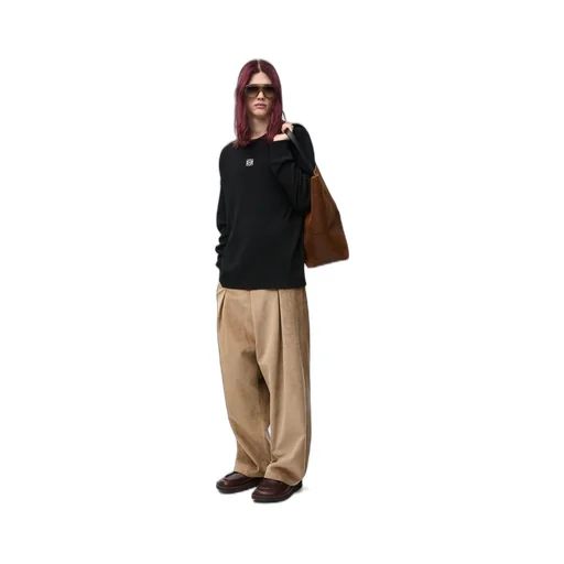 Oversized fit long sleeve T-shirt in cotton