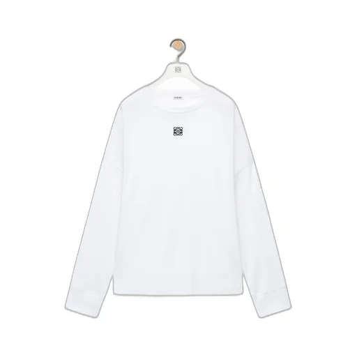 Oversized fit long sleeve T-shirt in cotton