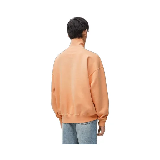 High neck sweatshirt in cotton