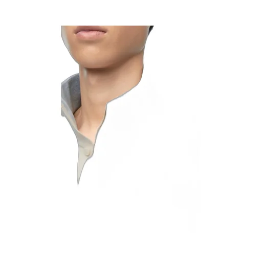 High neck sweatshirt in cotton