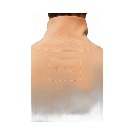 High neck sweatshirt in cotton
