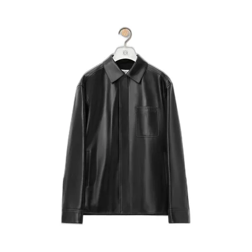 Overshirt in nappa lambskin