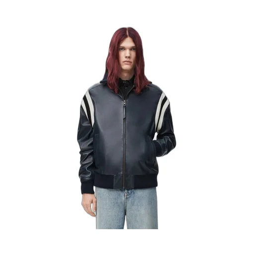 Bomber jacket in nappa lambskin