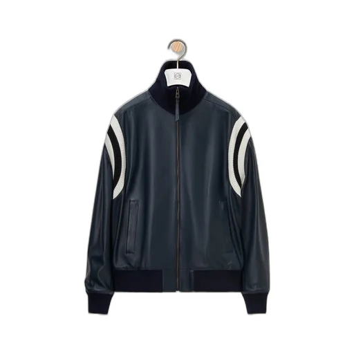 Bomber jacket in nappa lambskin