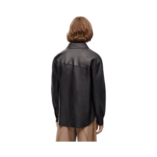 Puzzle shirt in nappa lambskin
