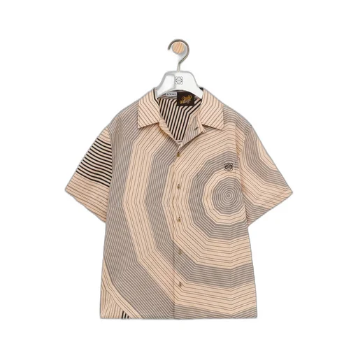 Short sleeve shirt in linen