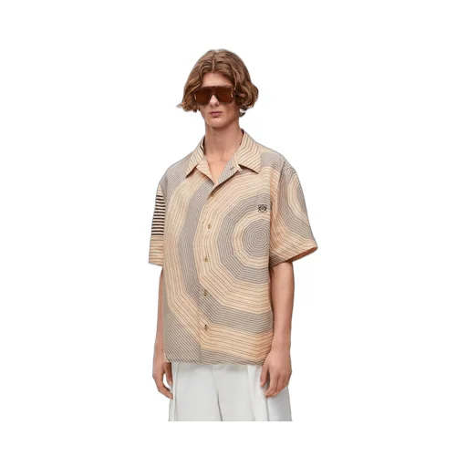 Short sleeve shirt in linen