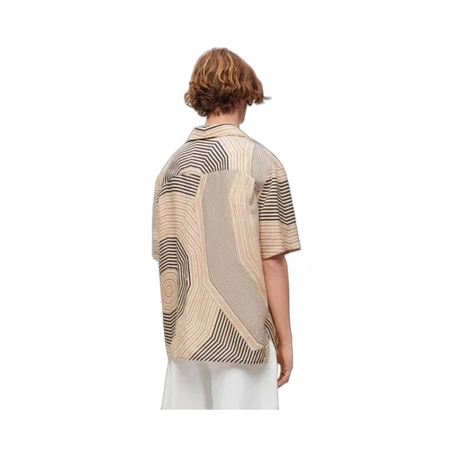 Short sleeve shirt in linen