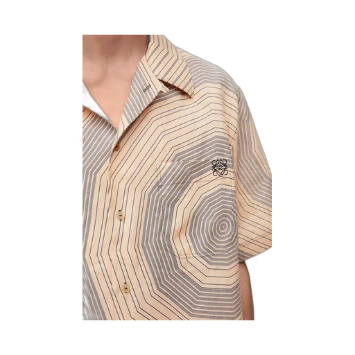 Short sleeve shirt in linen
