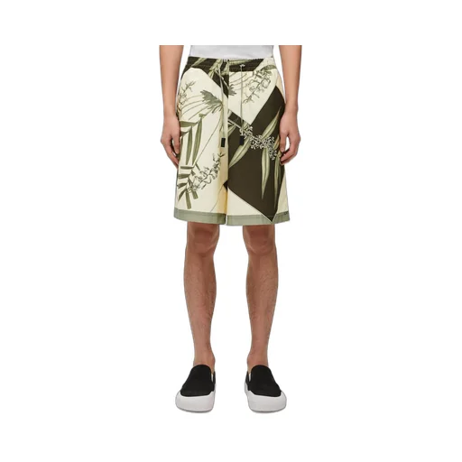 Shorts in cotton and silk