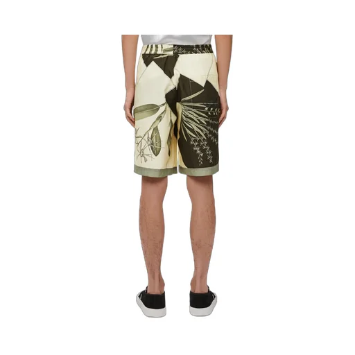 Shorts in cotton and silk