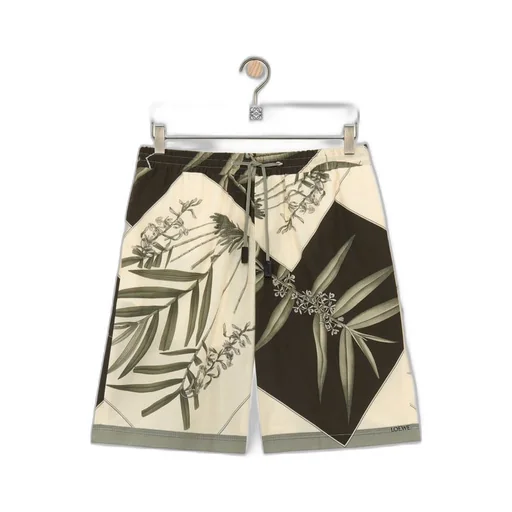 Shorts in cotton and silk