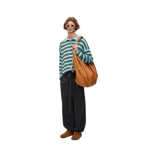 Trousers in silk blend